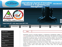 Tablet Screenshot of ijirem.org